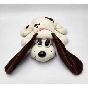 Vintage Galoob Pound Puppies 1997 Plush‎ Dog Puppy White Spotted 15"
